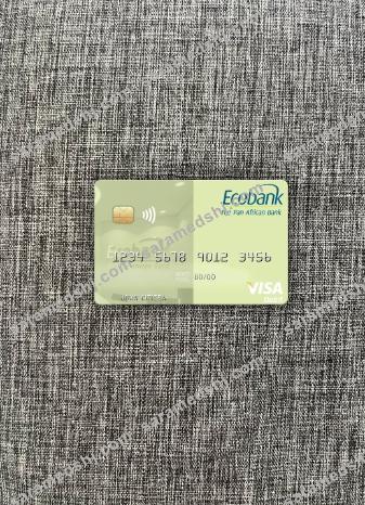 Ghana Ecobank Ghana visa debit card photolook front